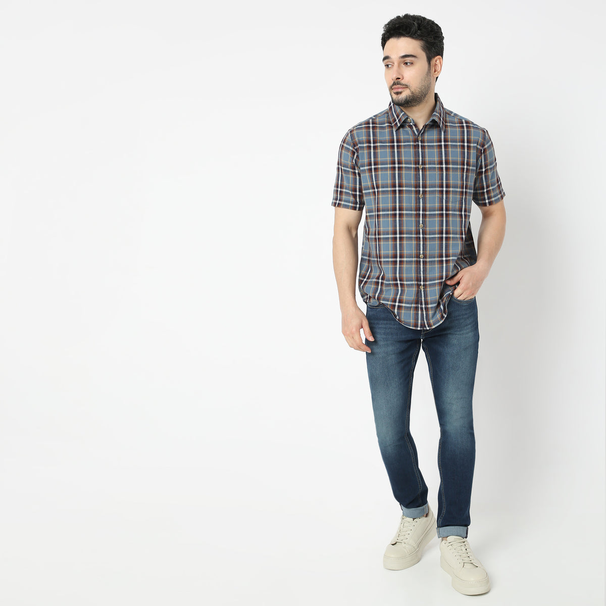 Regular Fit Checkered Shirt