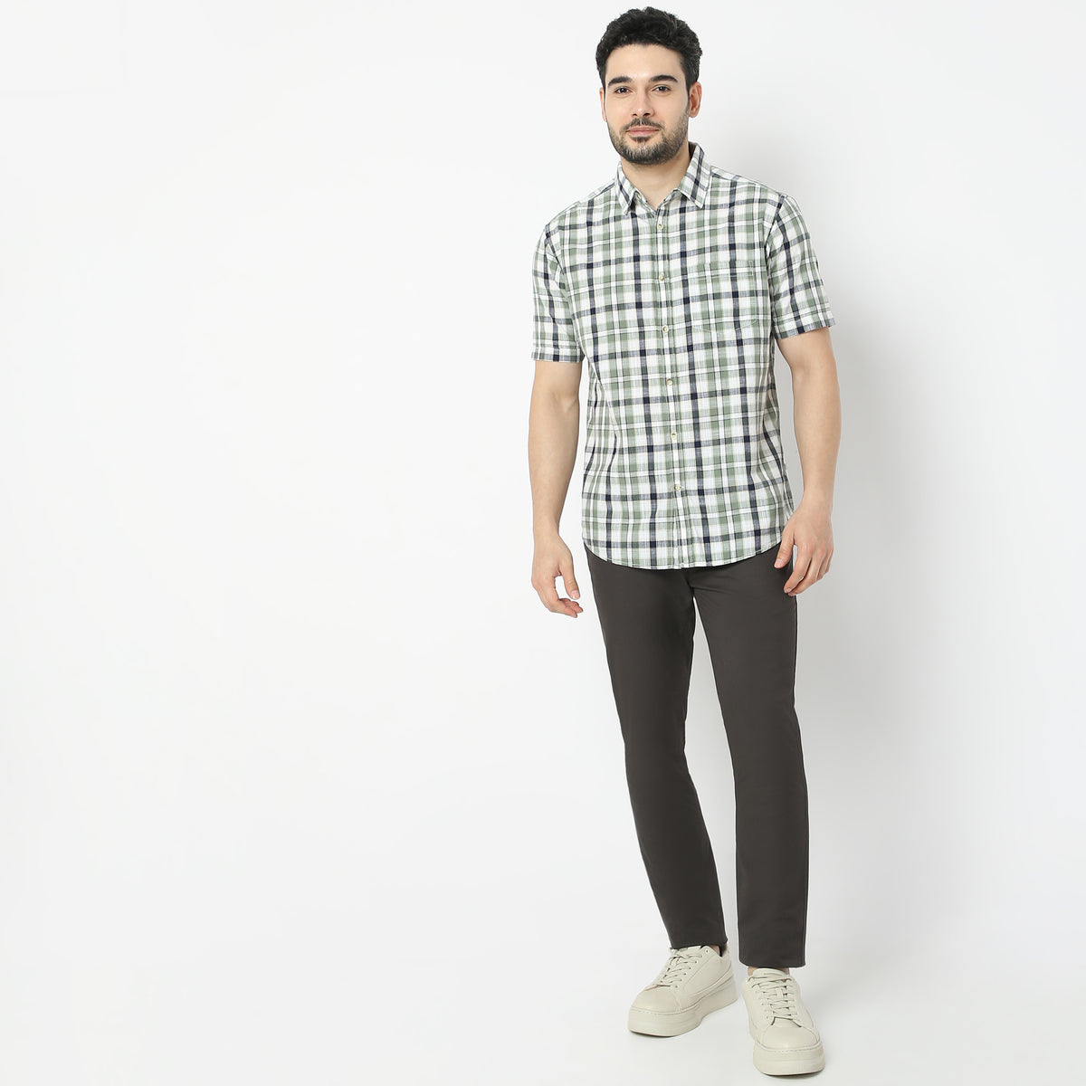 Regular Fit Checkered Shirt