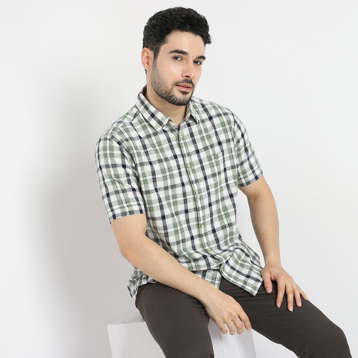 Regular Fit Checkered Shirt