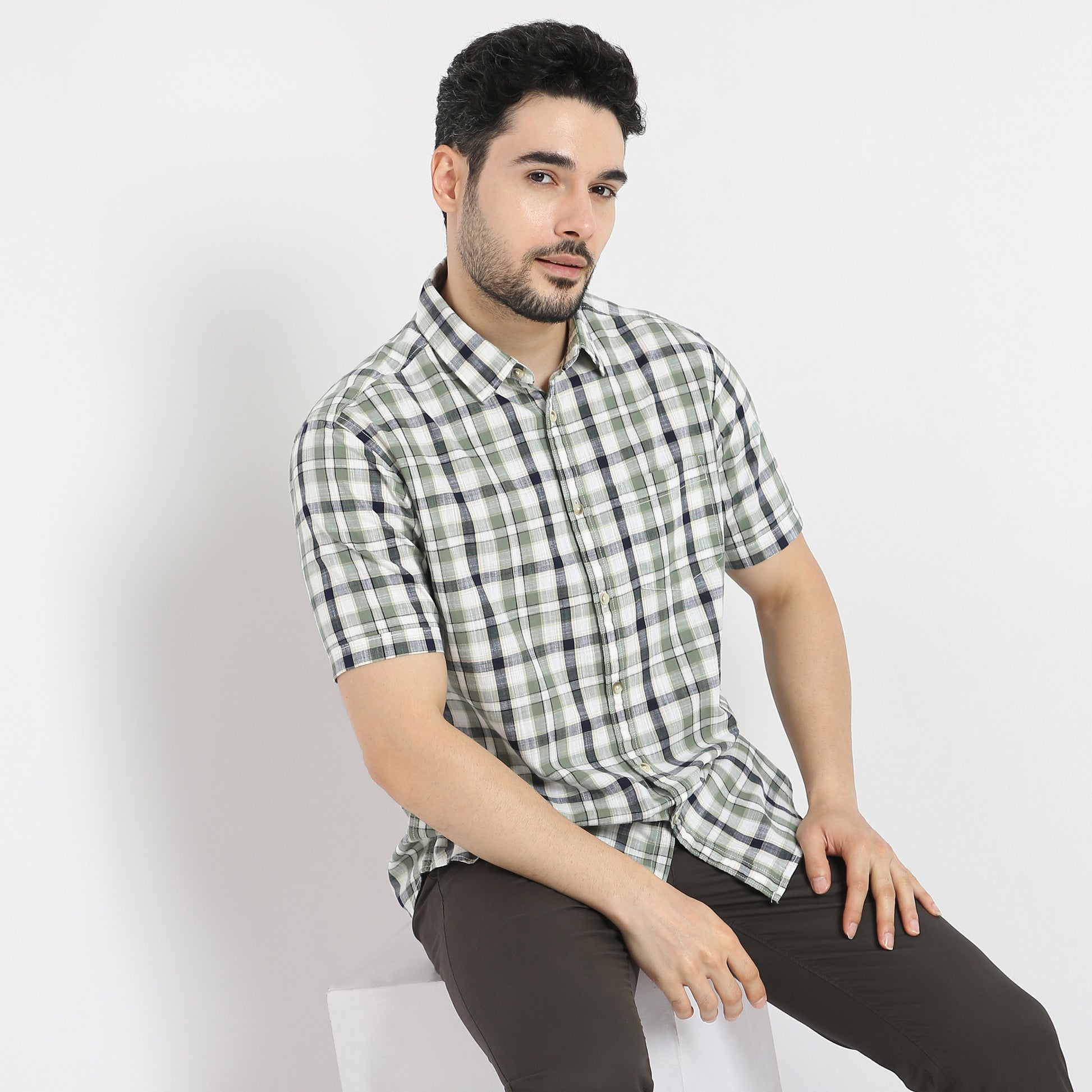Regular Fit Checkered Shirt