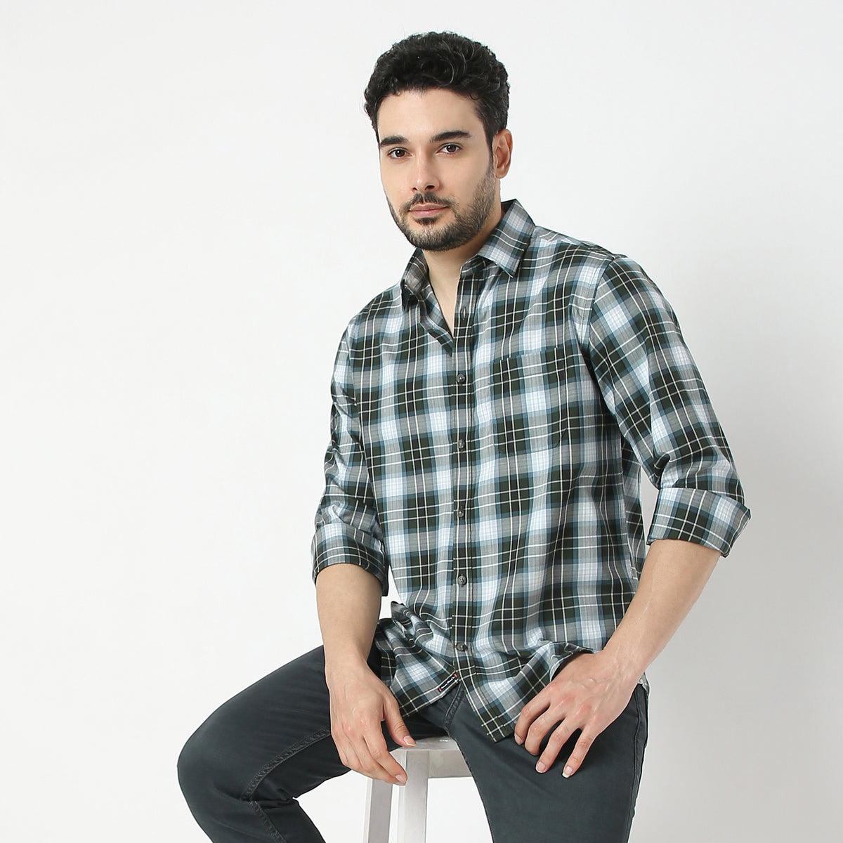 Regular Fit Checkered Shirt