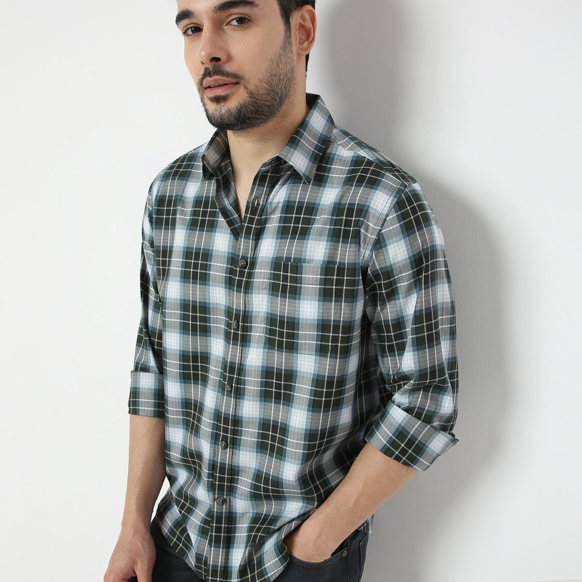 Regular Fit Checkered Shirt