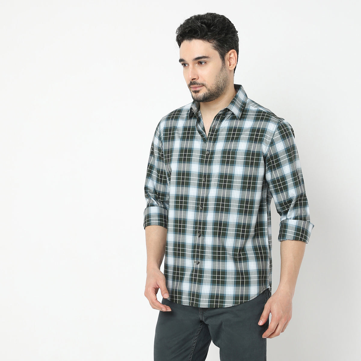 Regular Fit Checkered Shirt