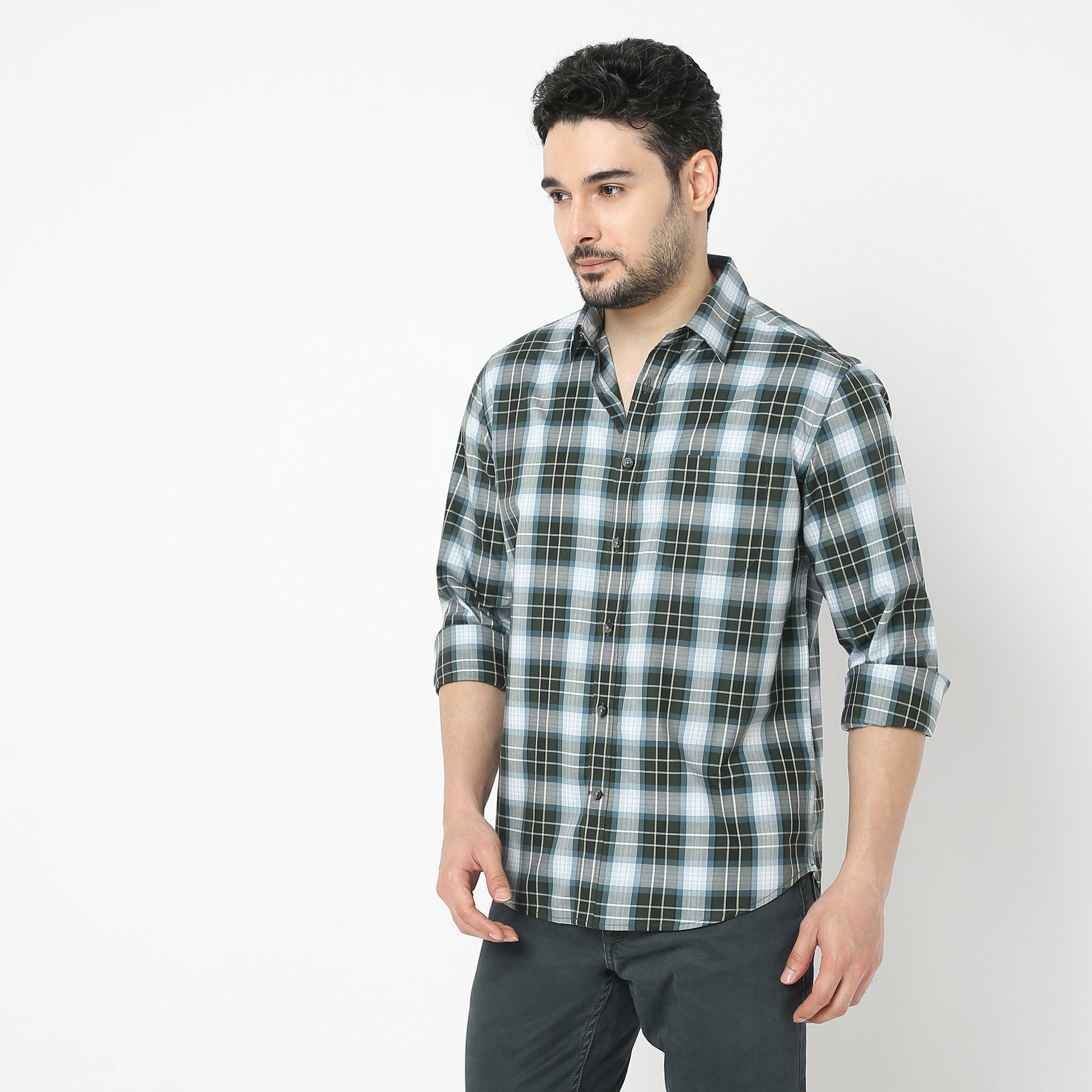 Regular Fit Checkered Shirt
