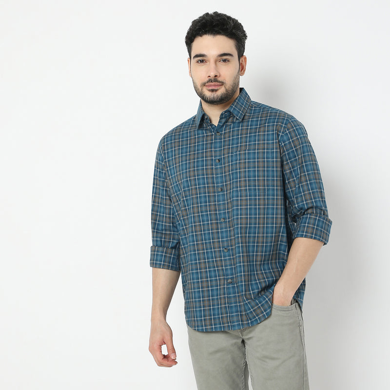 Regular Fit Checkered Shirt