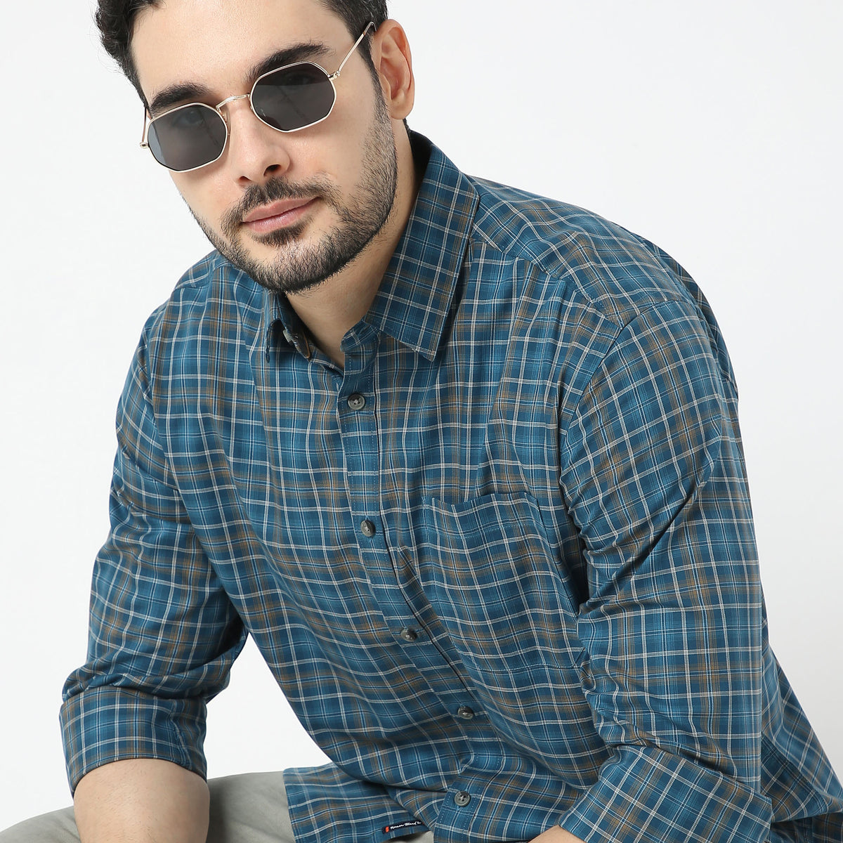 Regular Fit Checkered Shirt