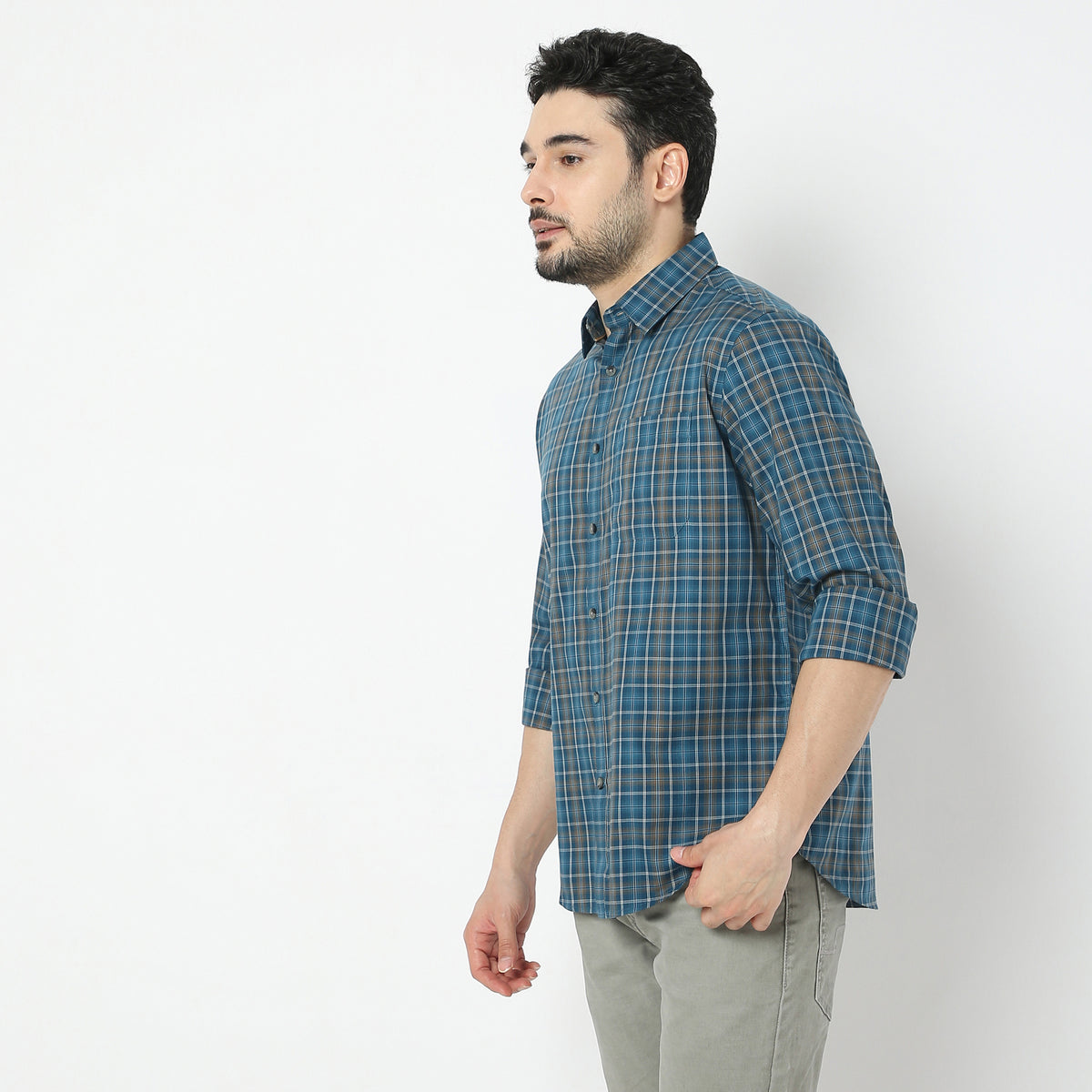 Regular Fit Checkered Shirt