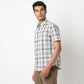 Country Slub Checkered Half Sleeve Shirt