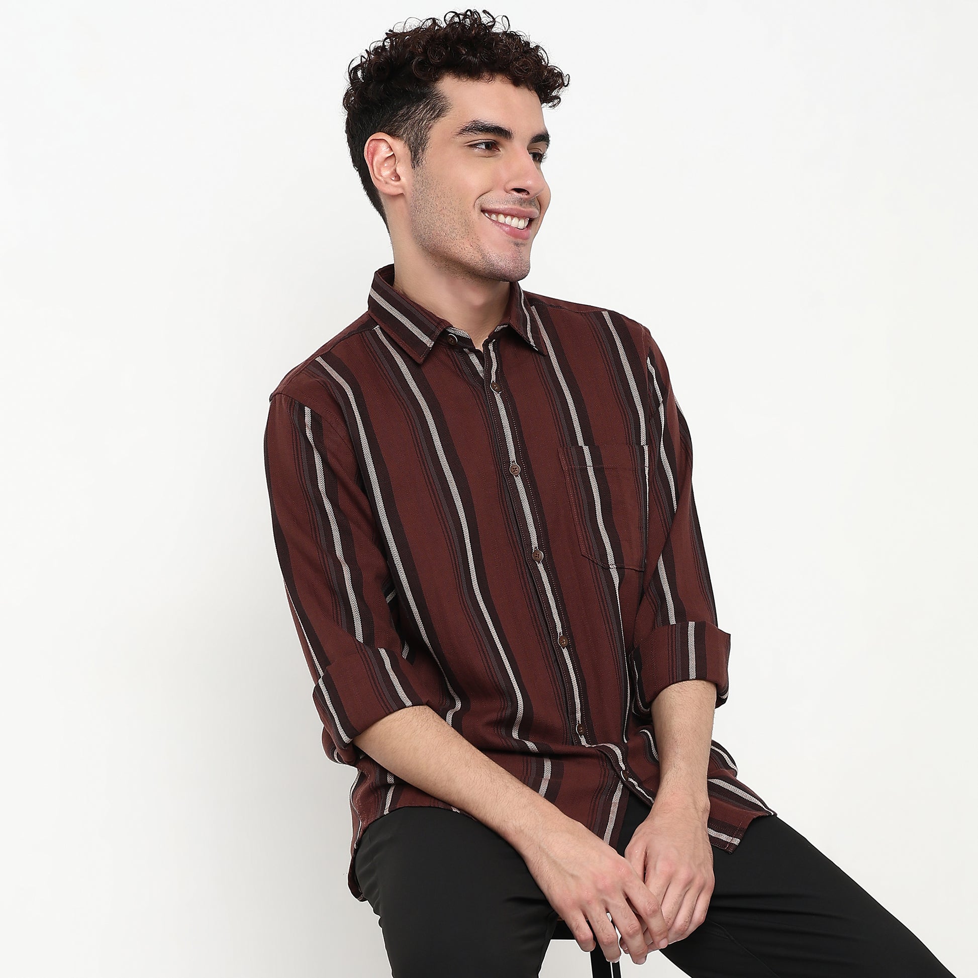 Striped Cotton Fabric Shirt