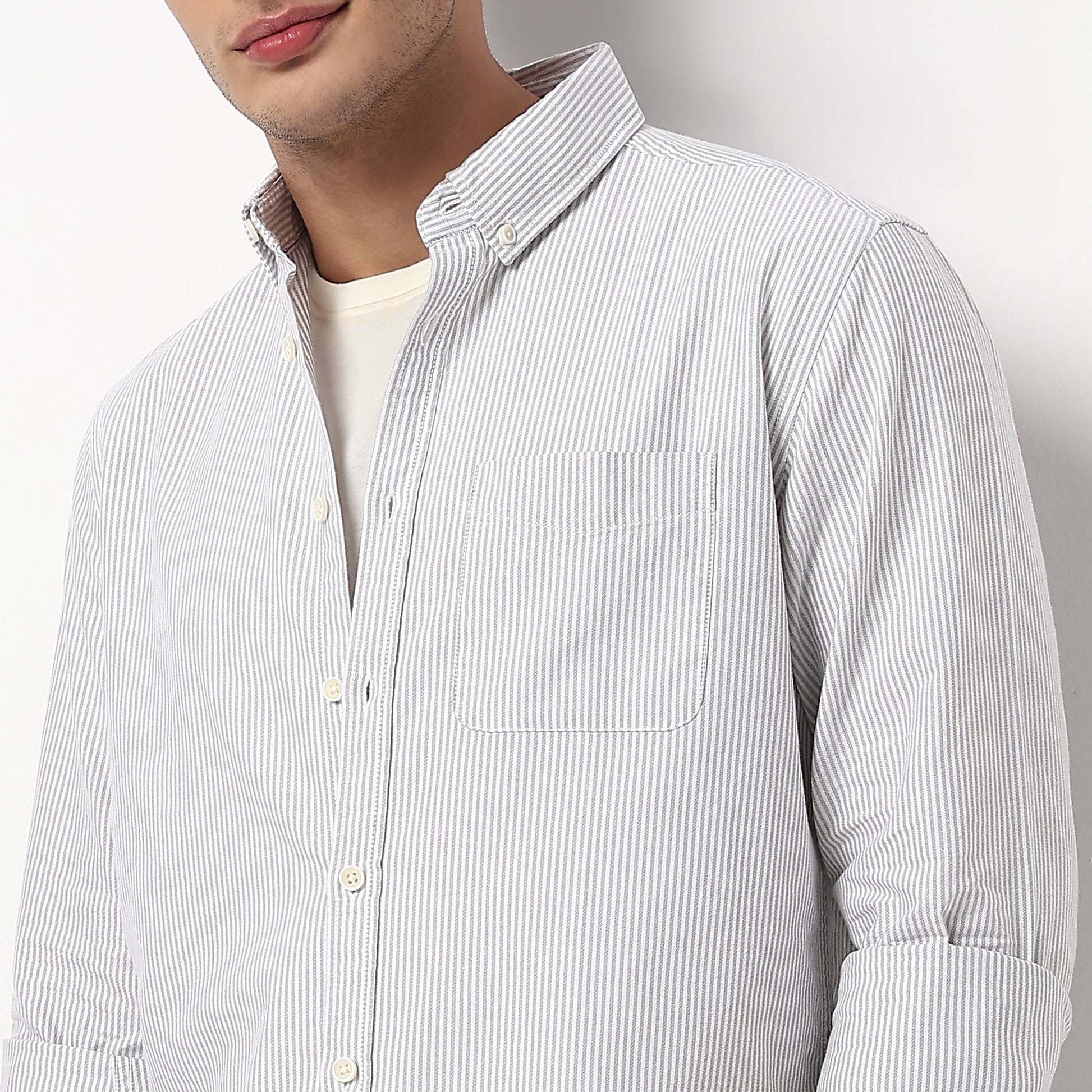 Striped All Day Full Sleeve Shirt