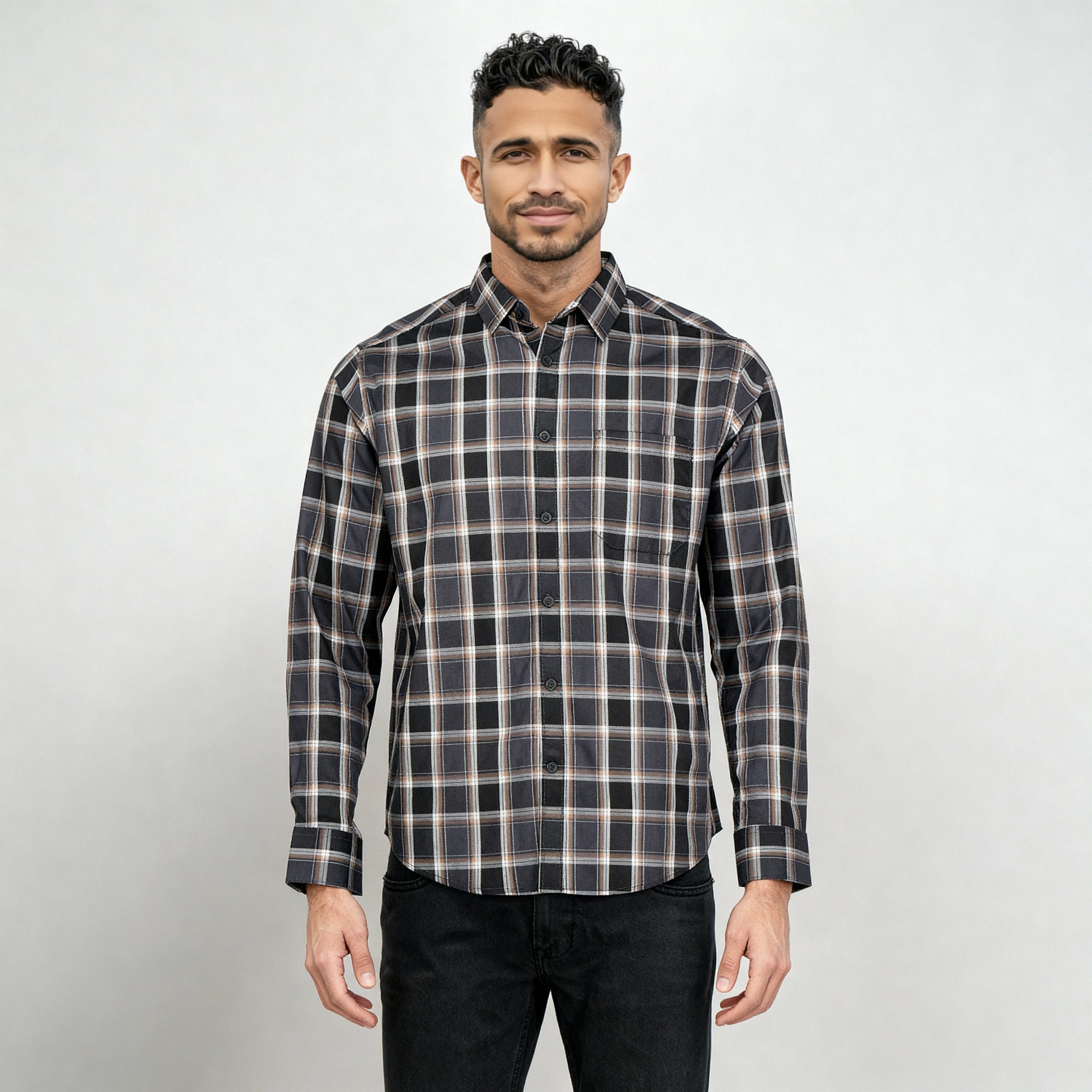 Cotton Checkered Ultra Soft Twill Shirt
