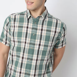 Cotton Country Slub Checkered Shirt