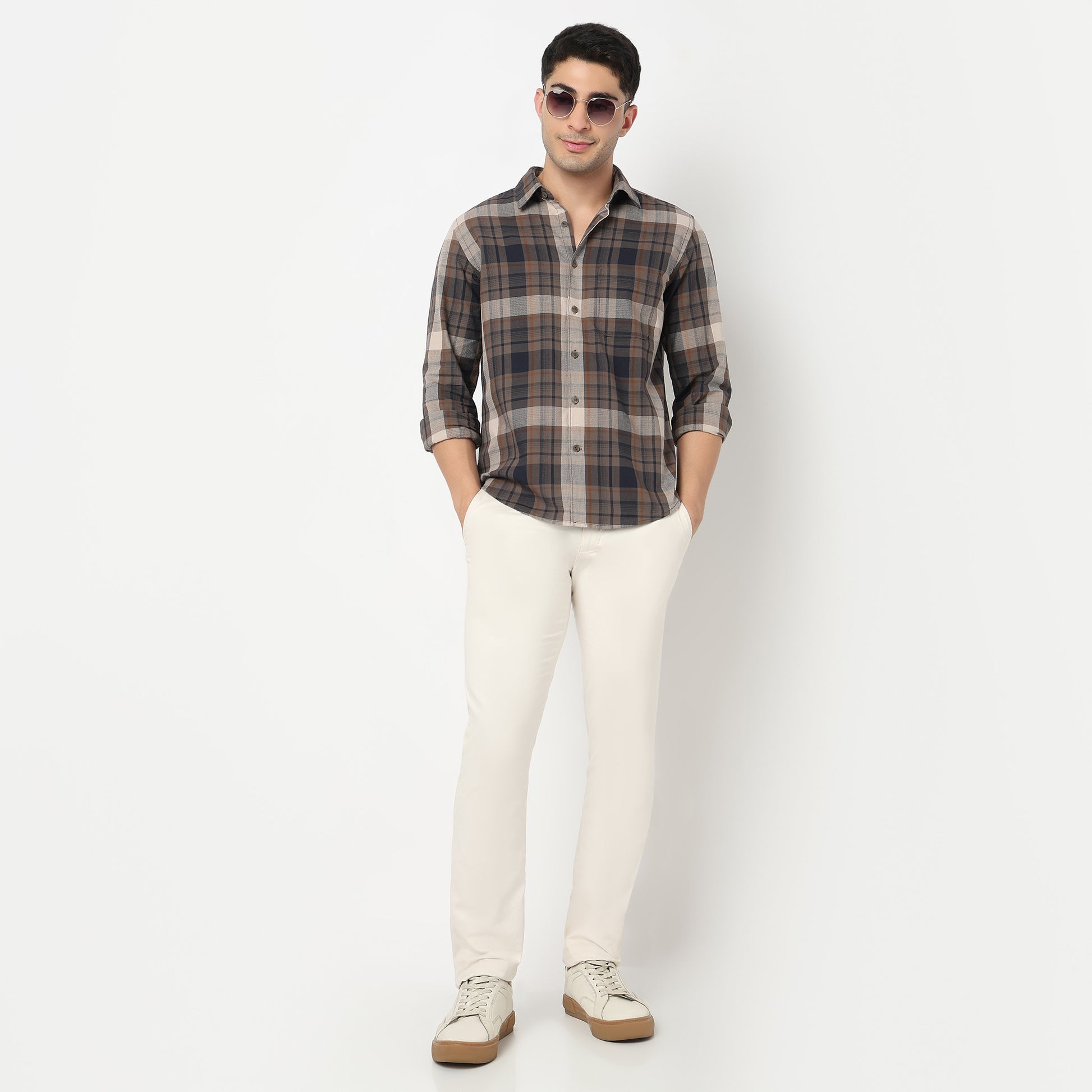 Cotton Checkered Nottingham Shirt
