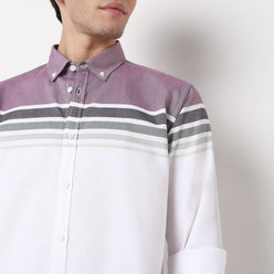 Cotton Striped Derby Shirt