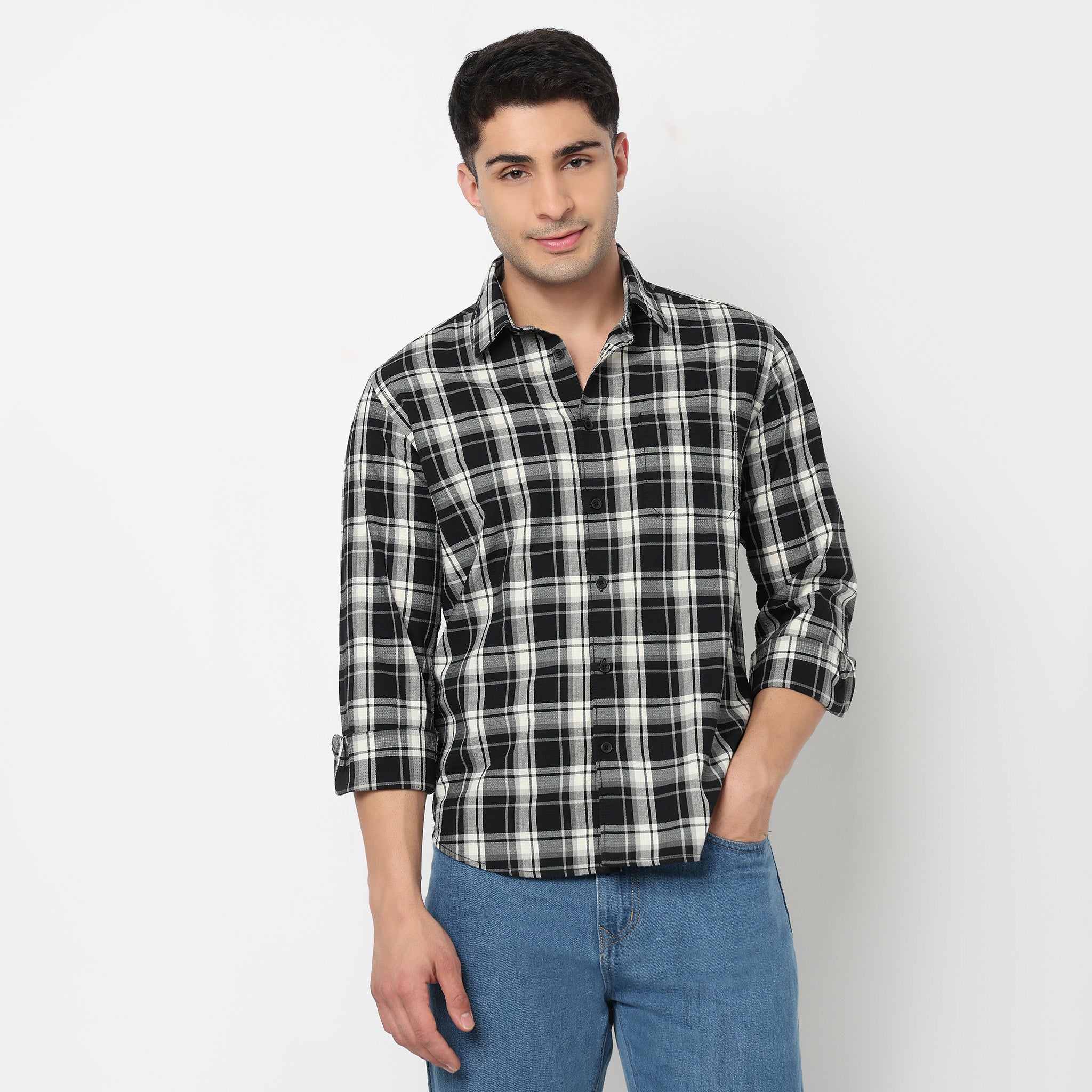 Cotton Checkered Nottingham Shirt