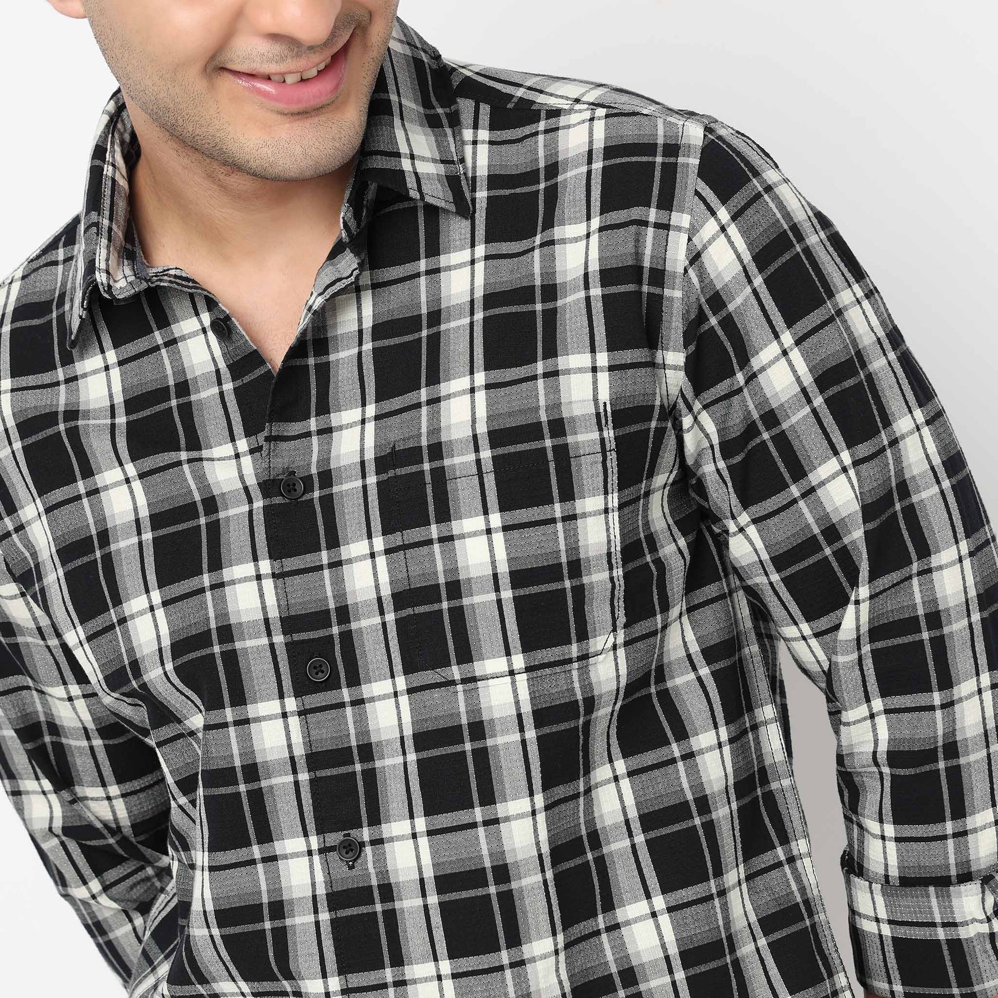 Cotton Checkered Nottingham Shirt