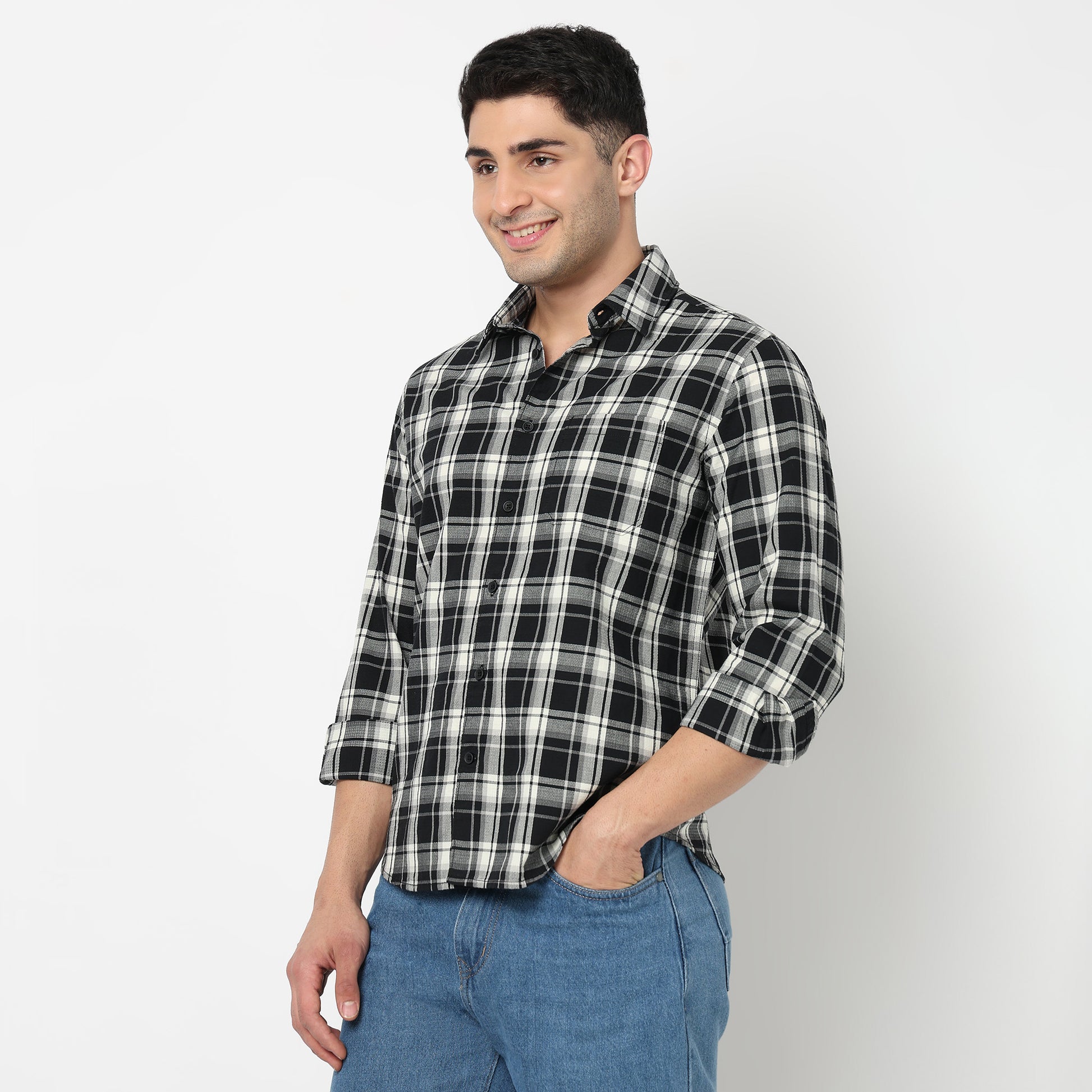 Cotton Checkered Nottingham Shirt