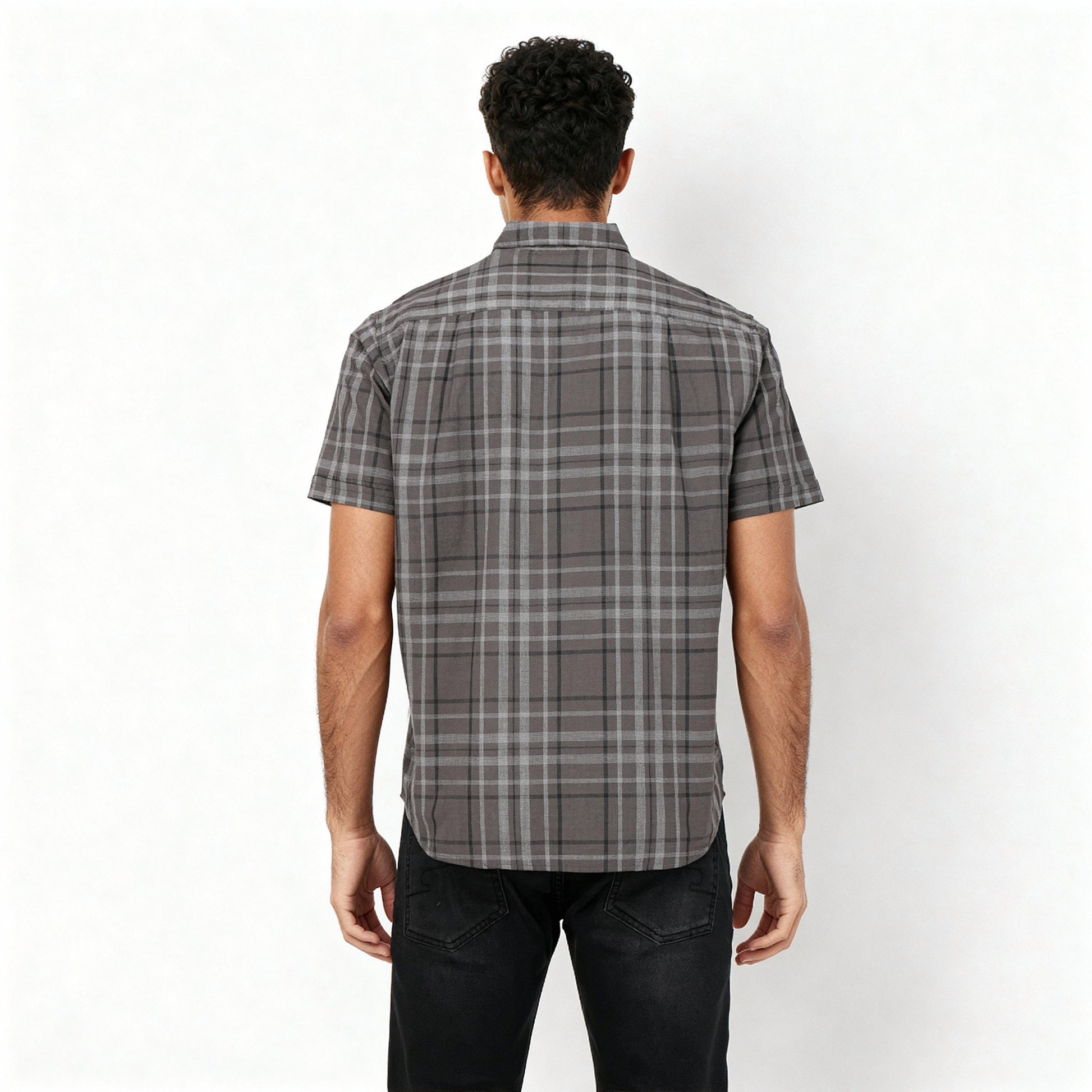 Cotton Checkered Country Slub Shirt