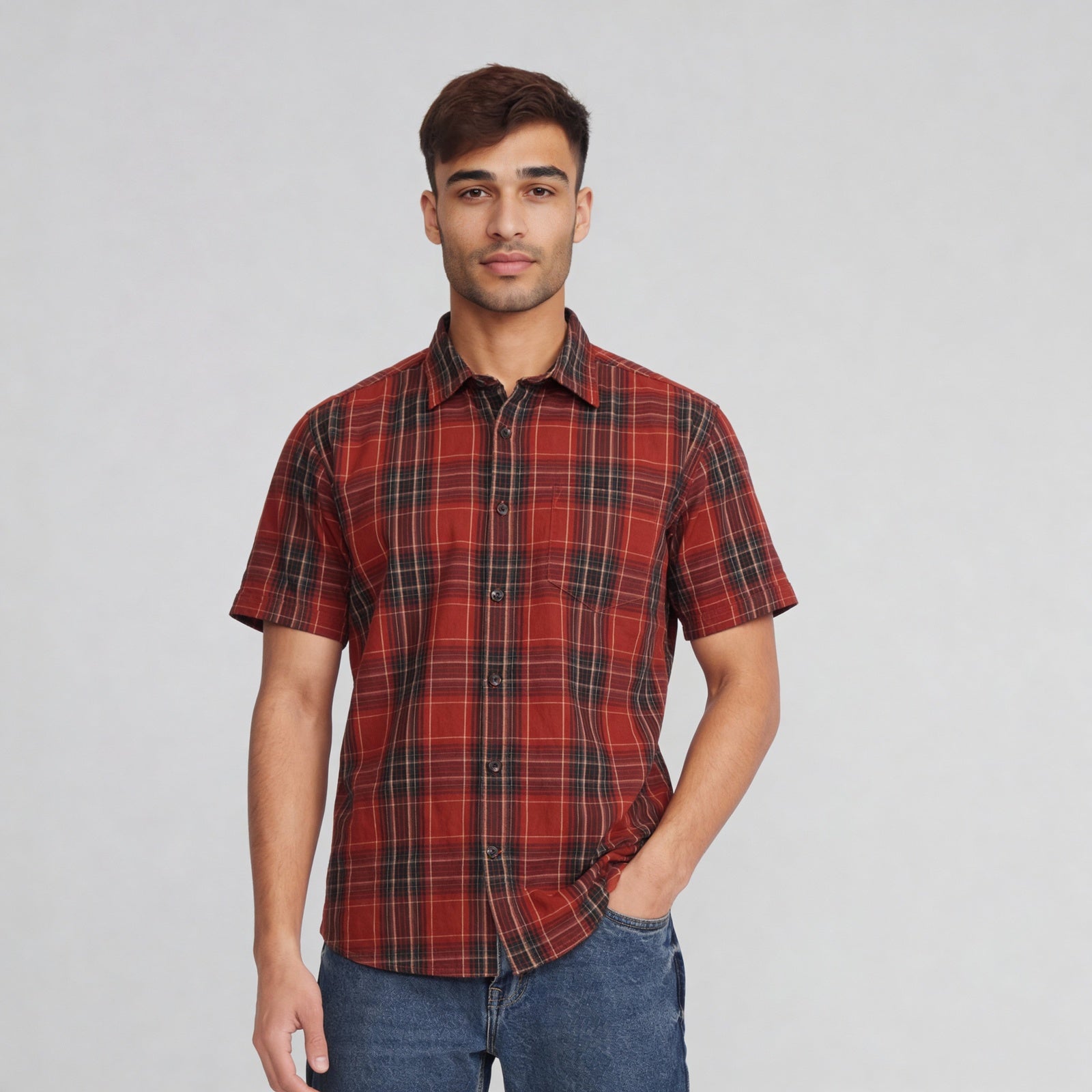 Cotton Striped Country Slub Shirt