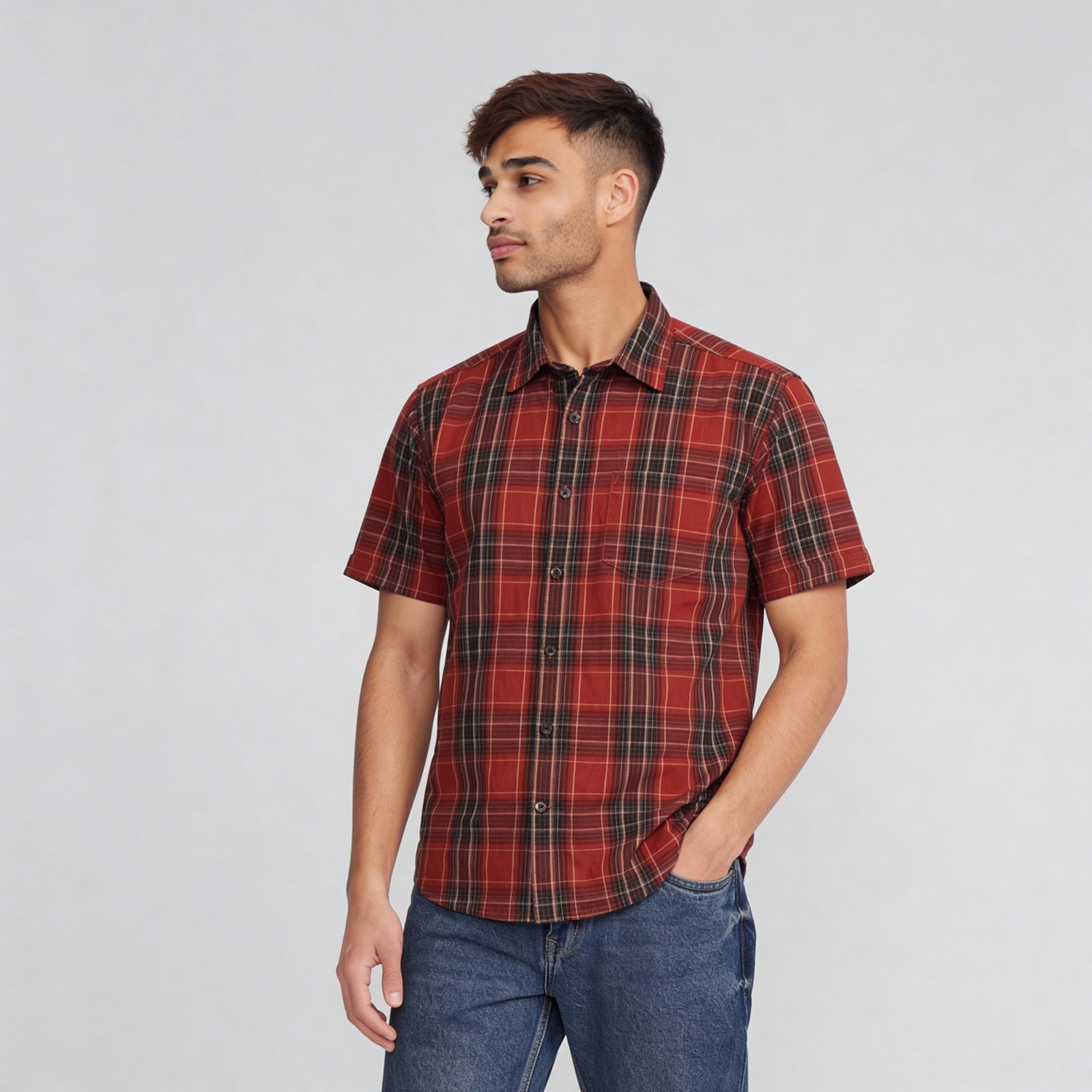 Cotton Striped Country Slub Shirt