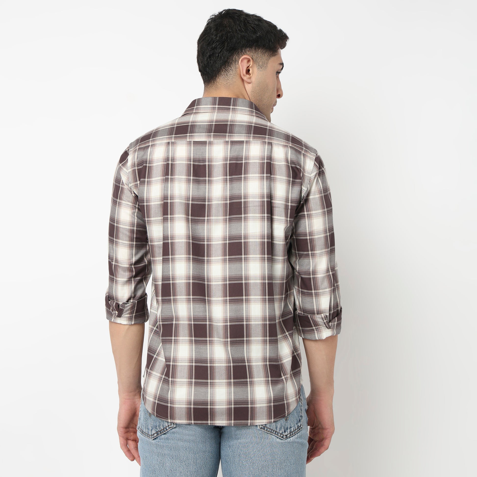 Cotton Checkered Ultra Soft Twill Shirt