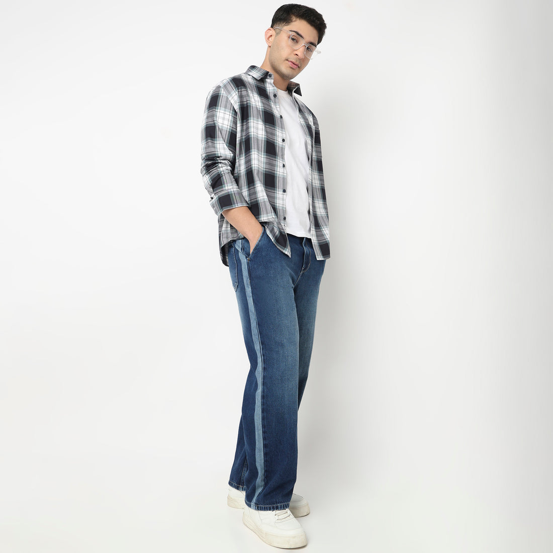 Cotton Checkered Ultra Soft Twill Shirt
