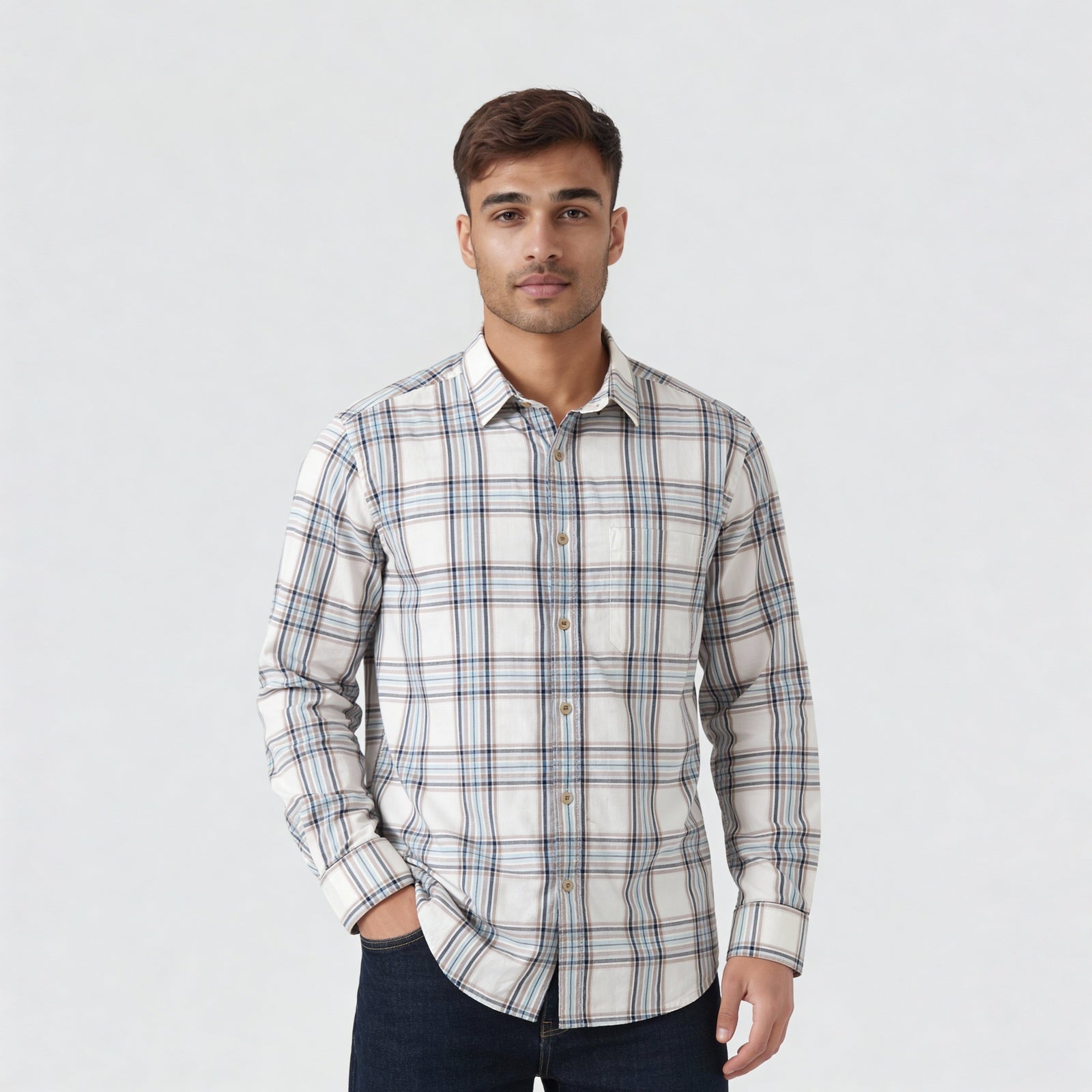 Cotton Striped Full Sleeve Shirt