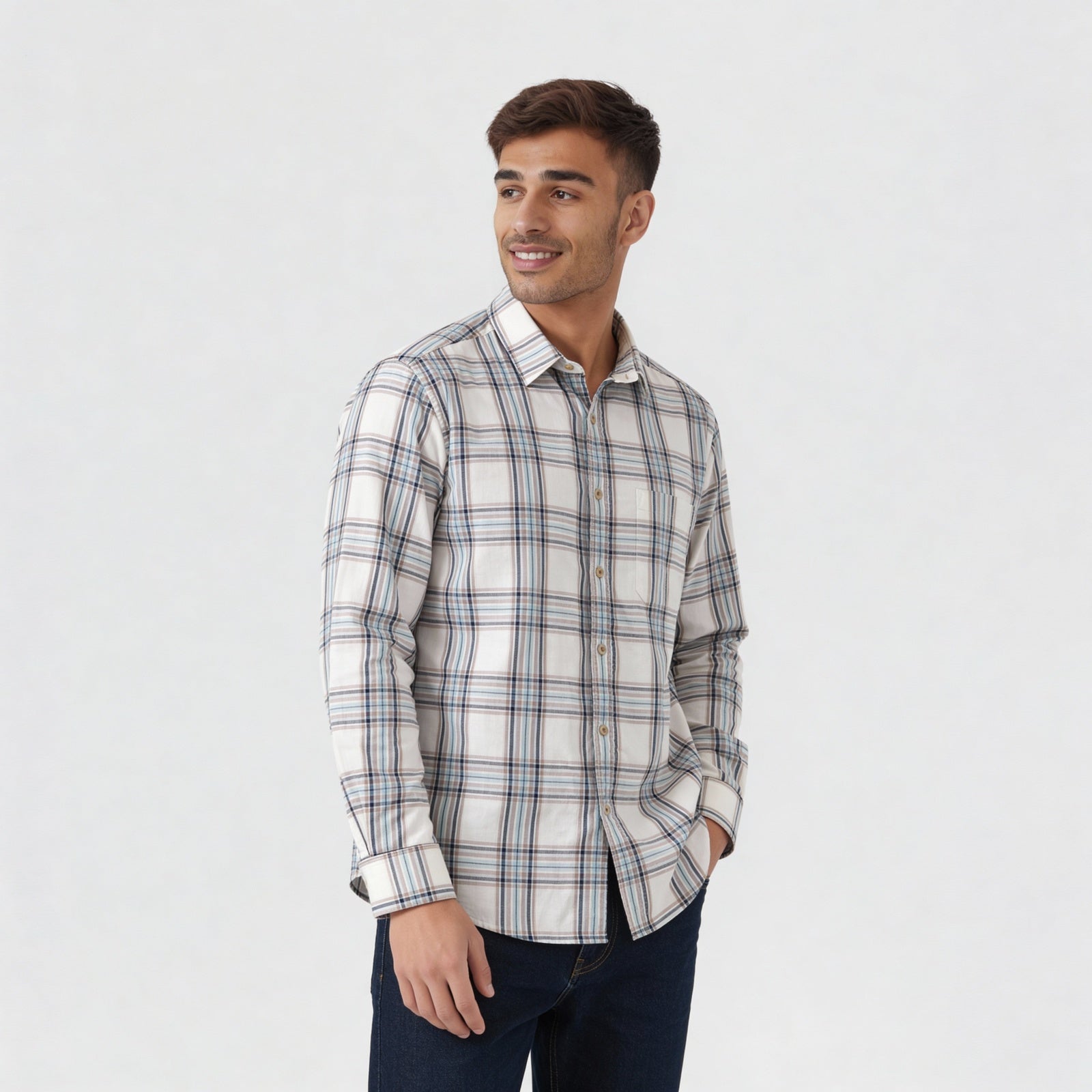 Cotton Striped Full Sleeve Shirt
