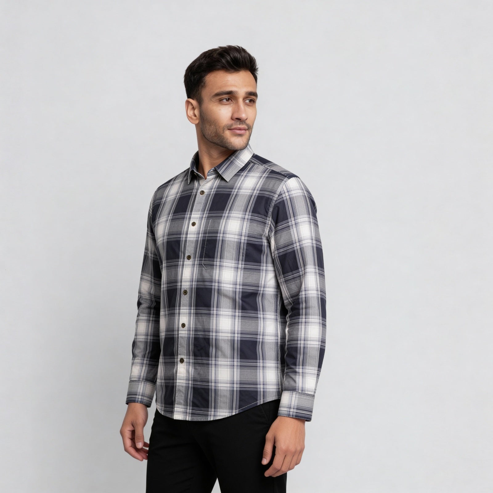 Cotton Striped Full Sleeve Shirt