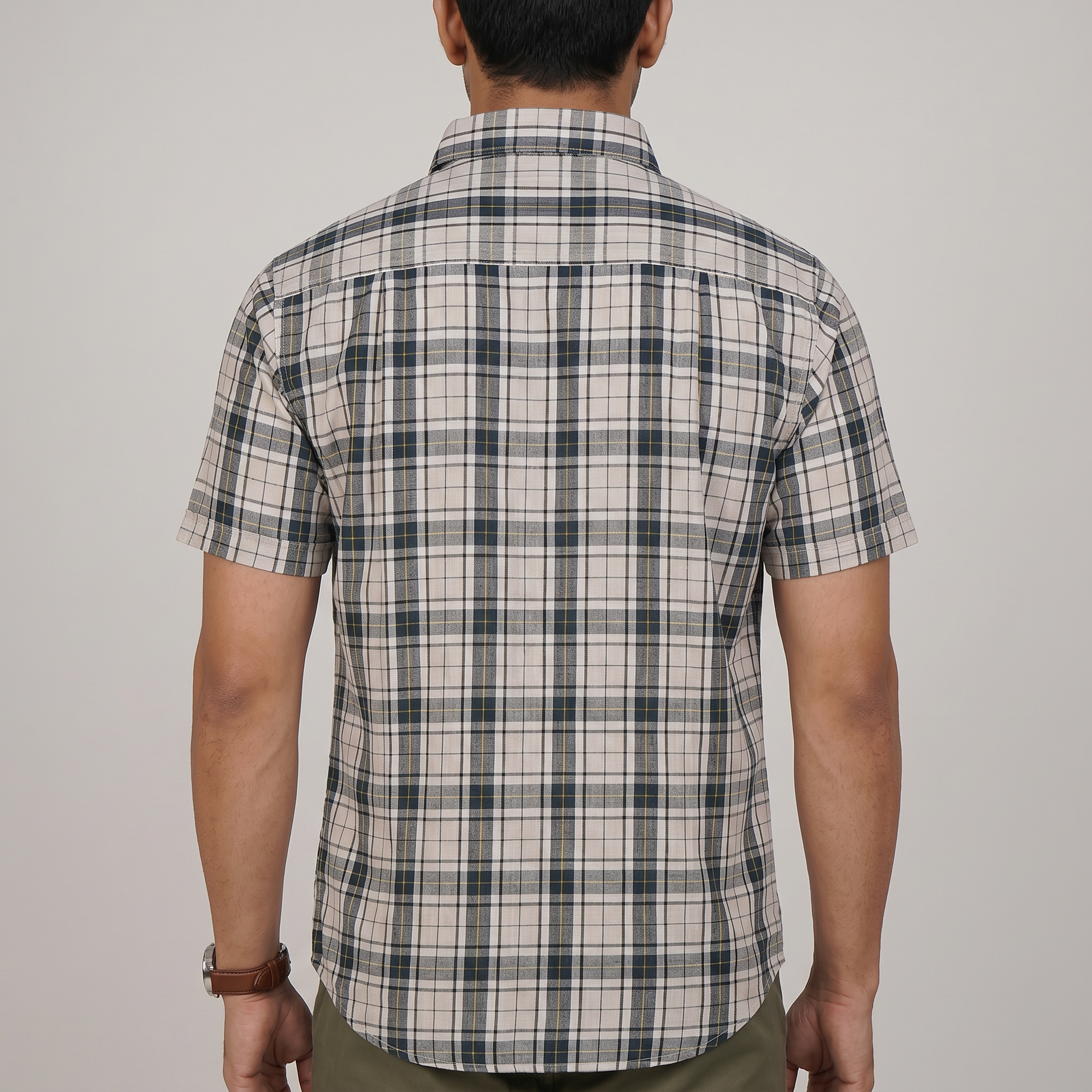 Cotton Checkered Shirt