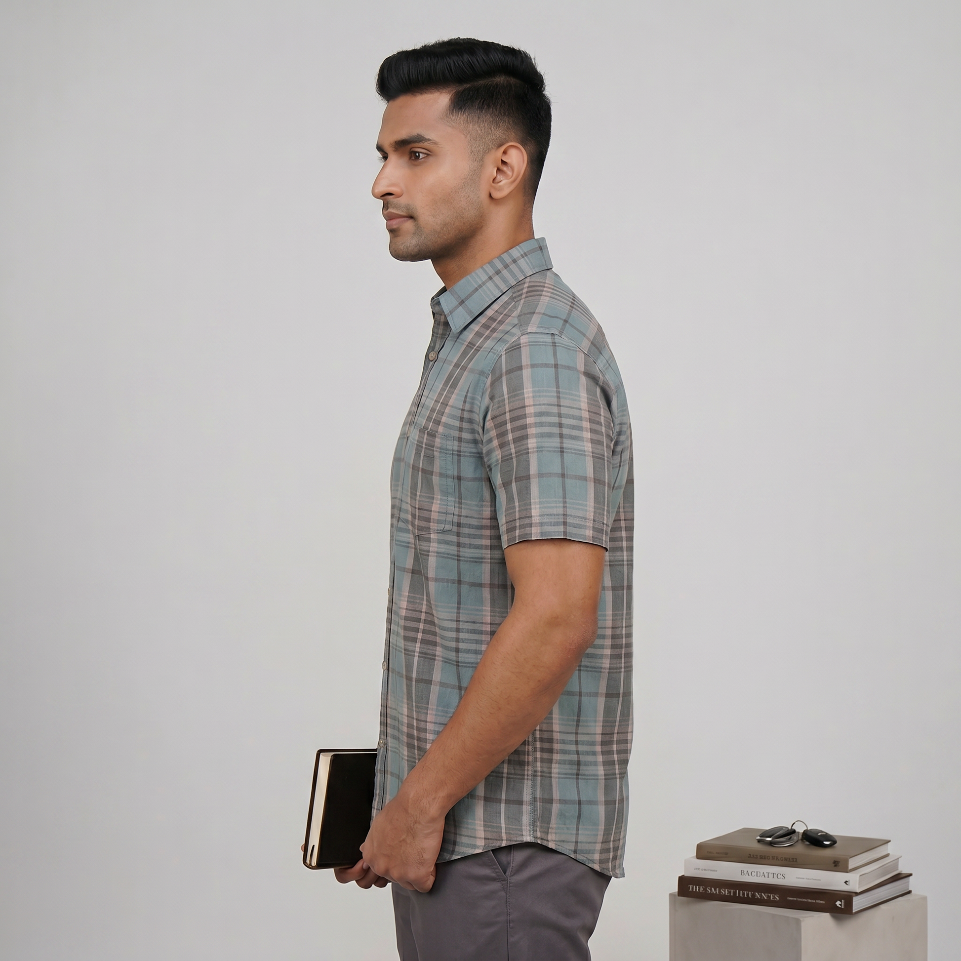 Cotton Checkered Shirt