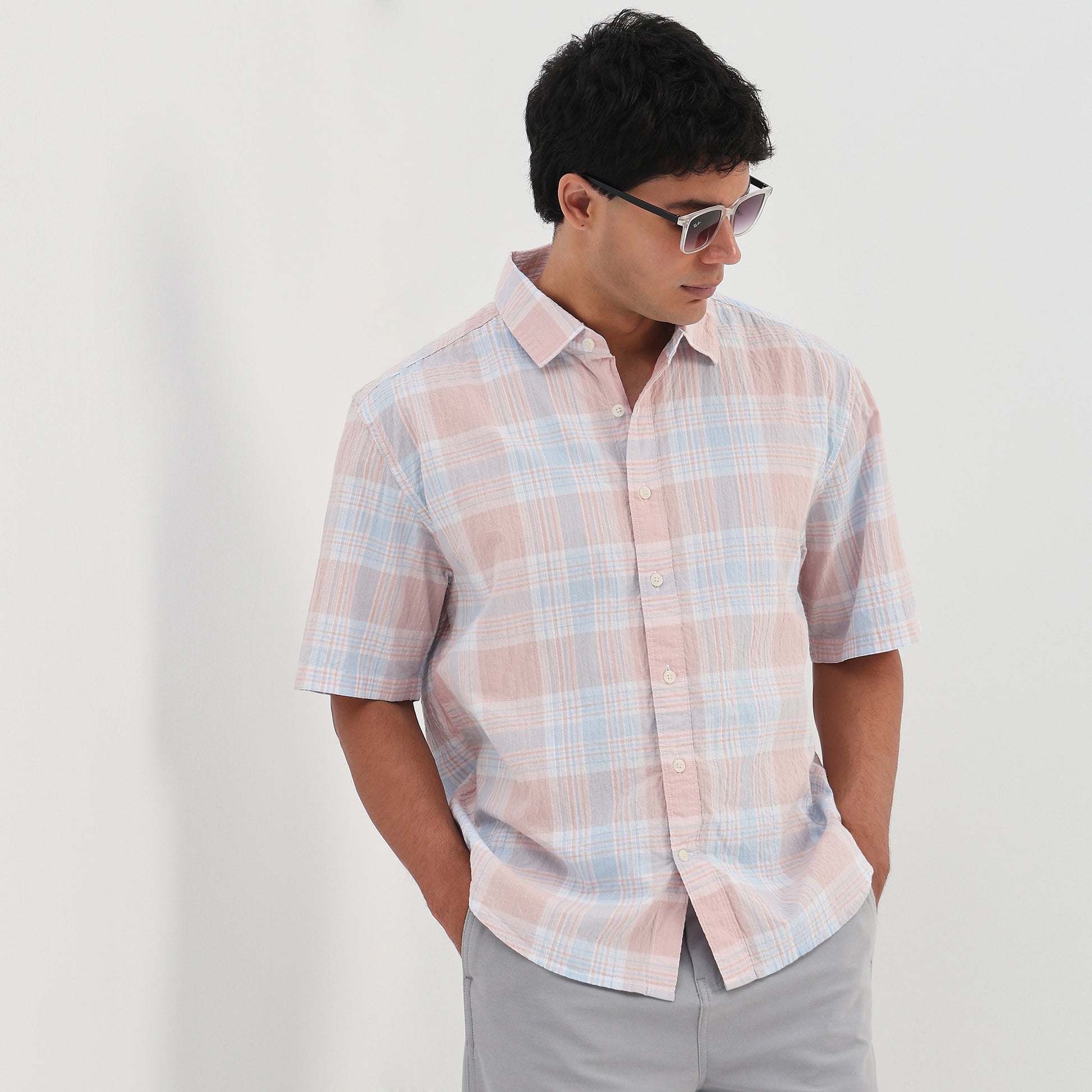 Cotton Checkered Spectra Shirt