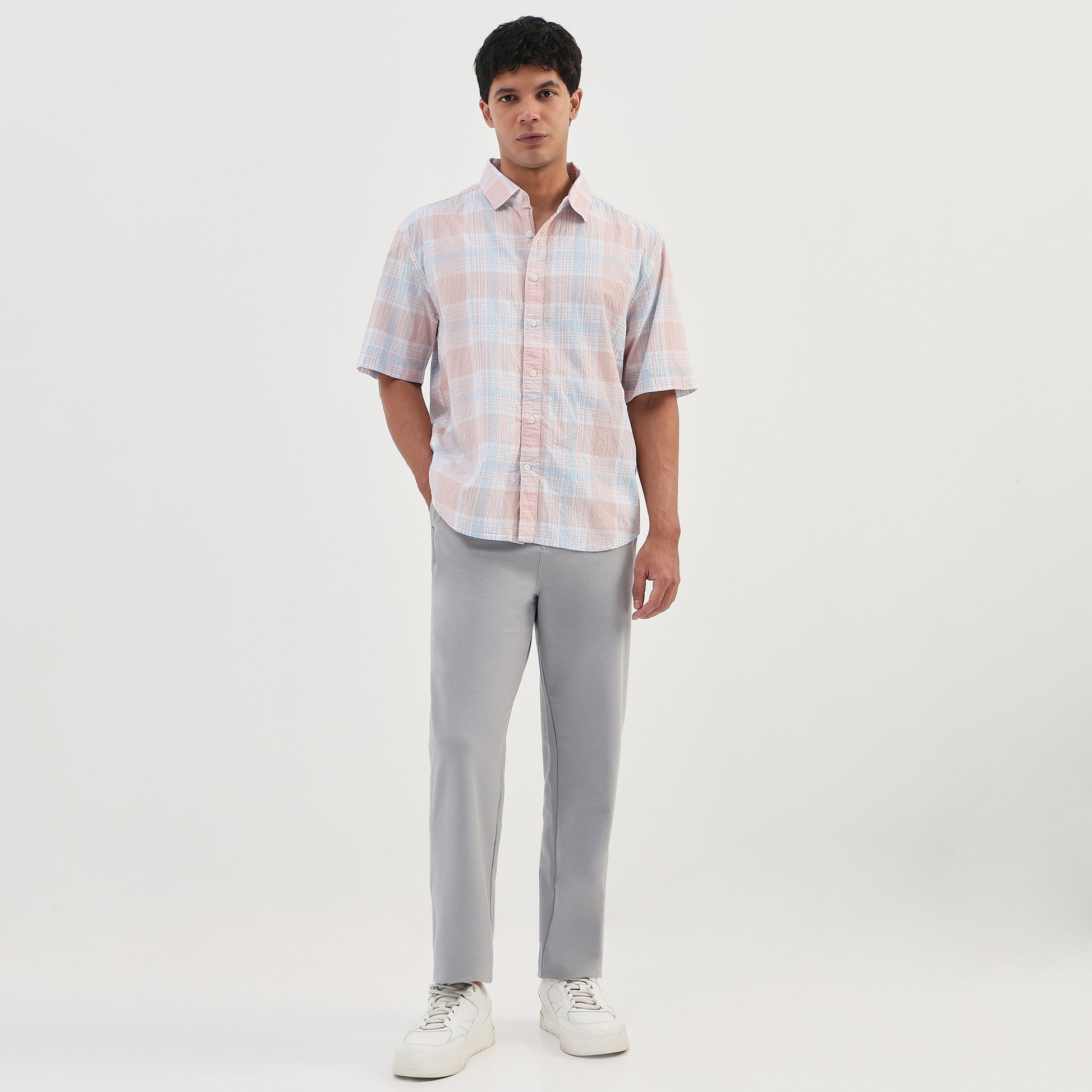 Cotton Checkered Spectra Shirt