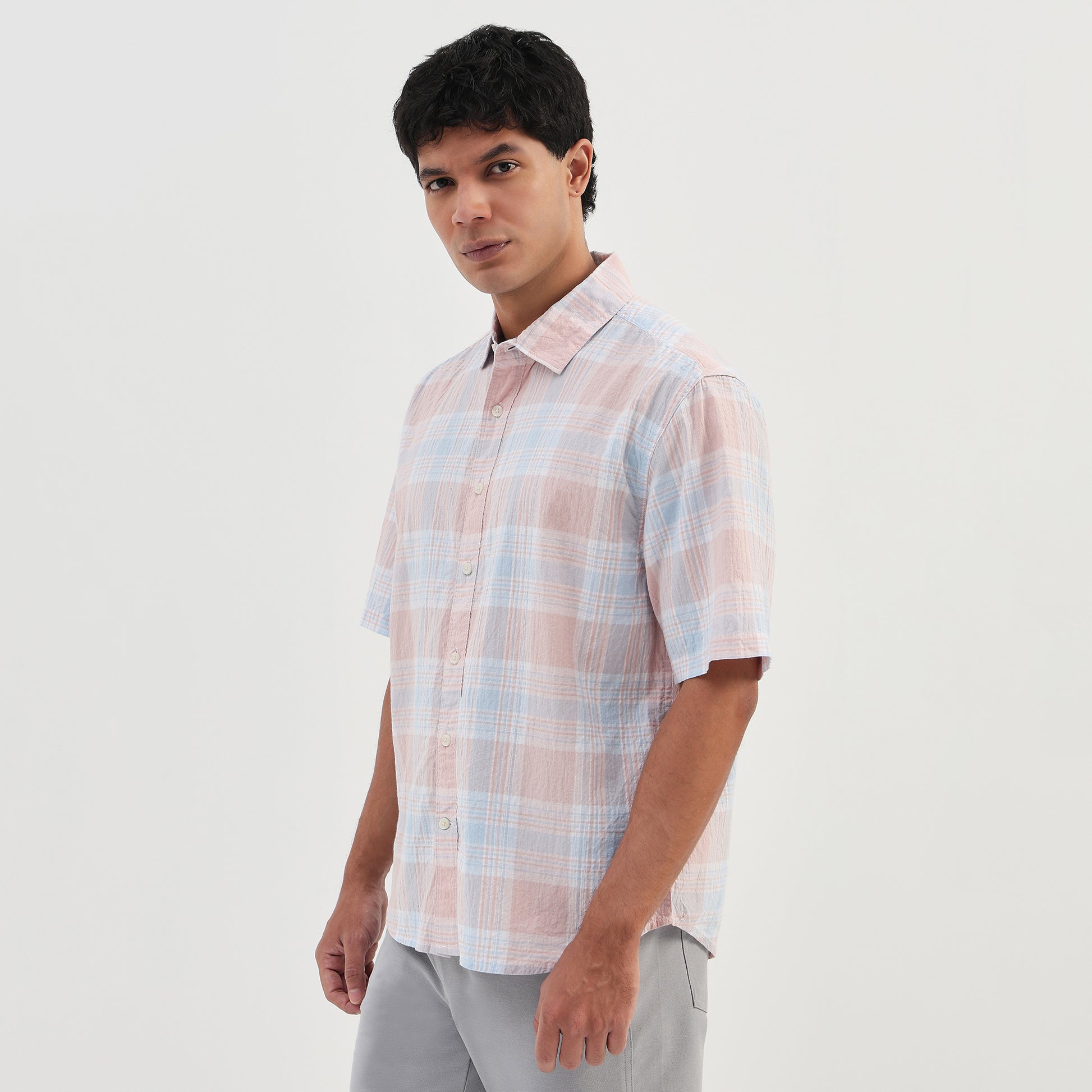 Cotton Checkered Spectra Shirt