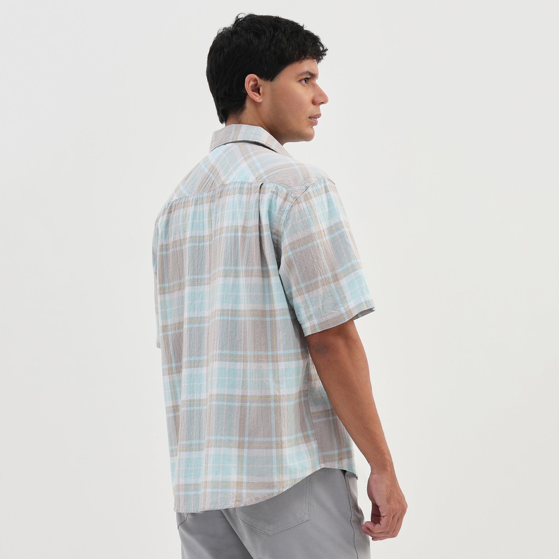Cotton Checkered Spectra Shirt