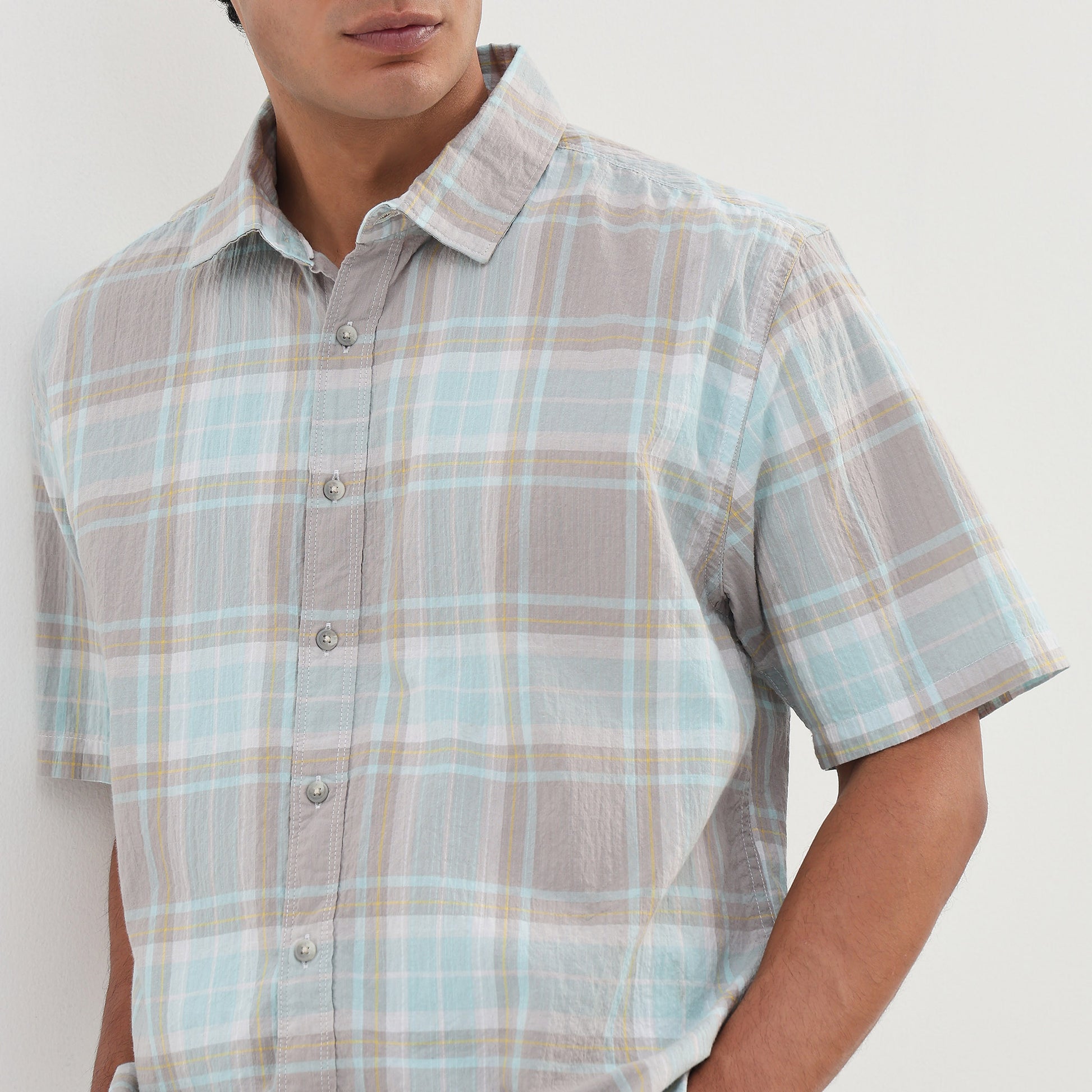 Cotton Checkered Spectra Shirt