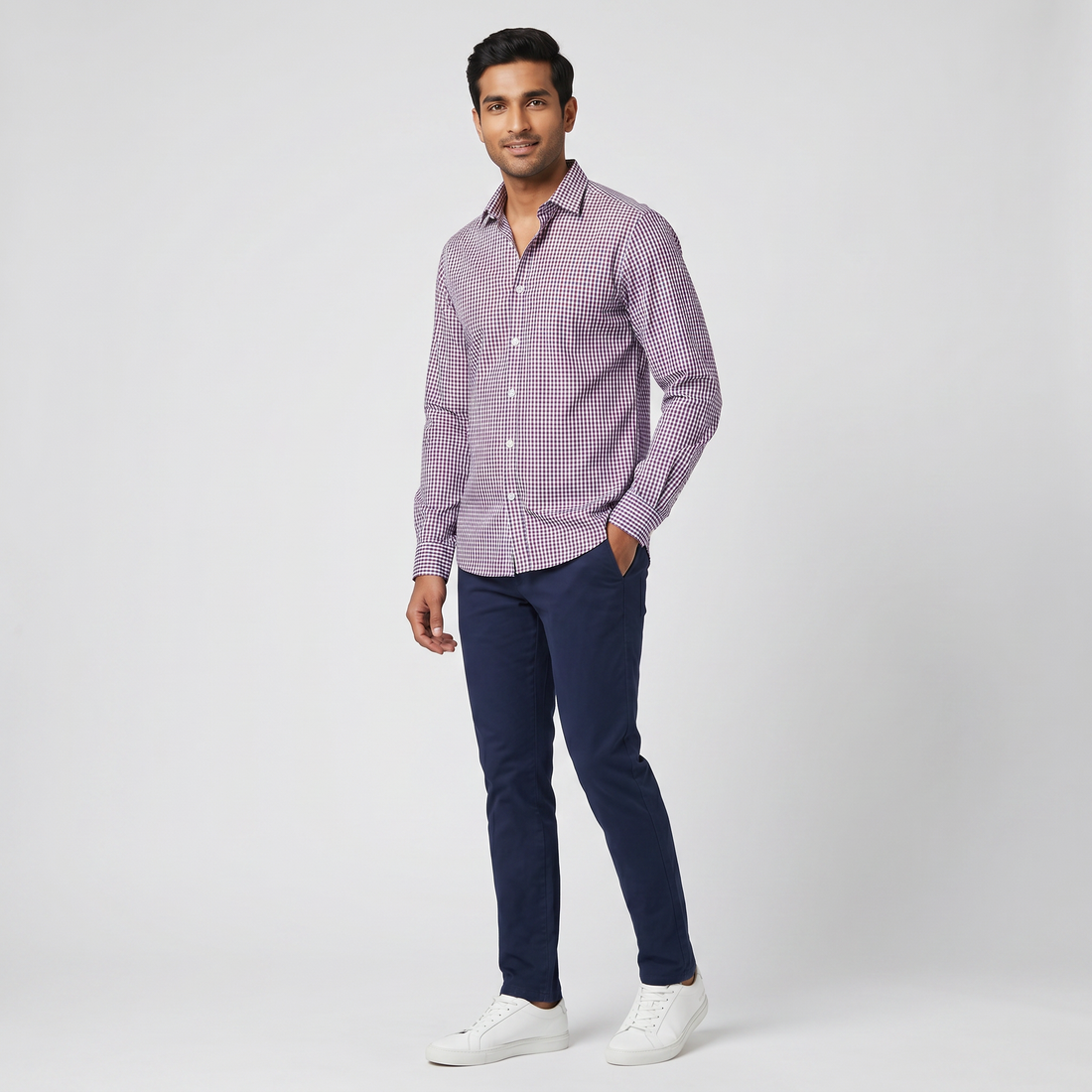 Cotton Checkered Shirt
