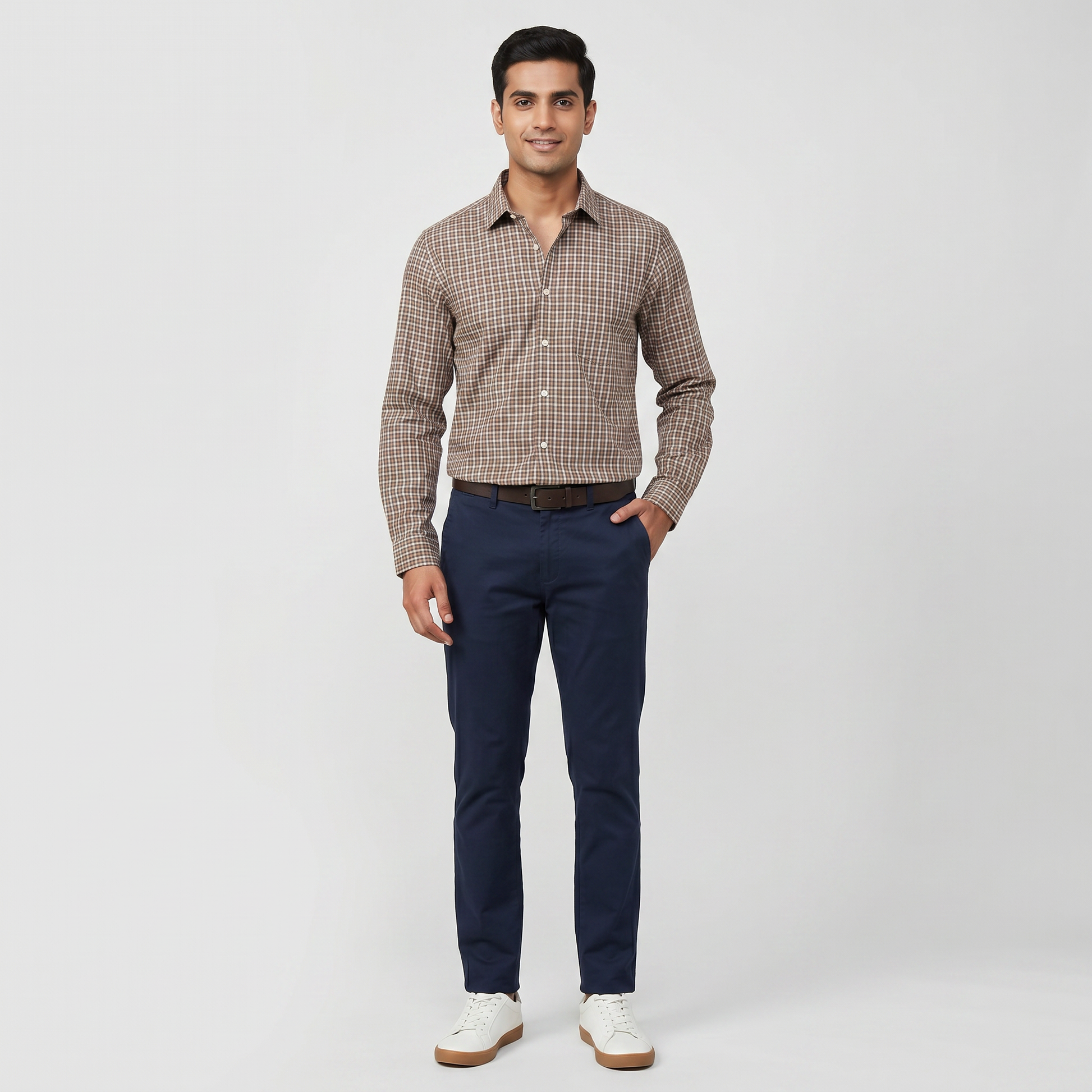 Cotton Checkered Shirt