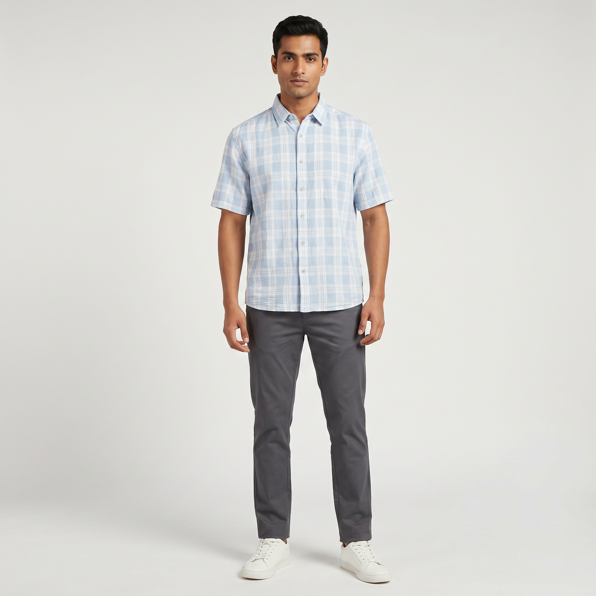 Cotton Checkered Shirt
