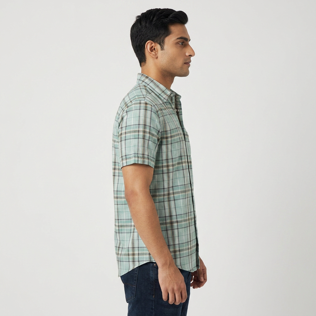 Cotton Checkered Shirt