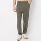 Regular Fit Solid Mid Rise Trousers