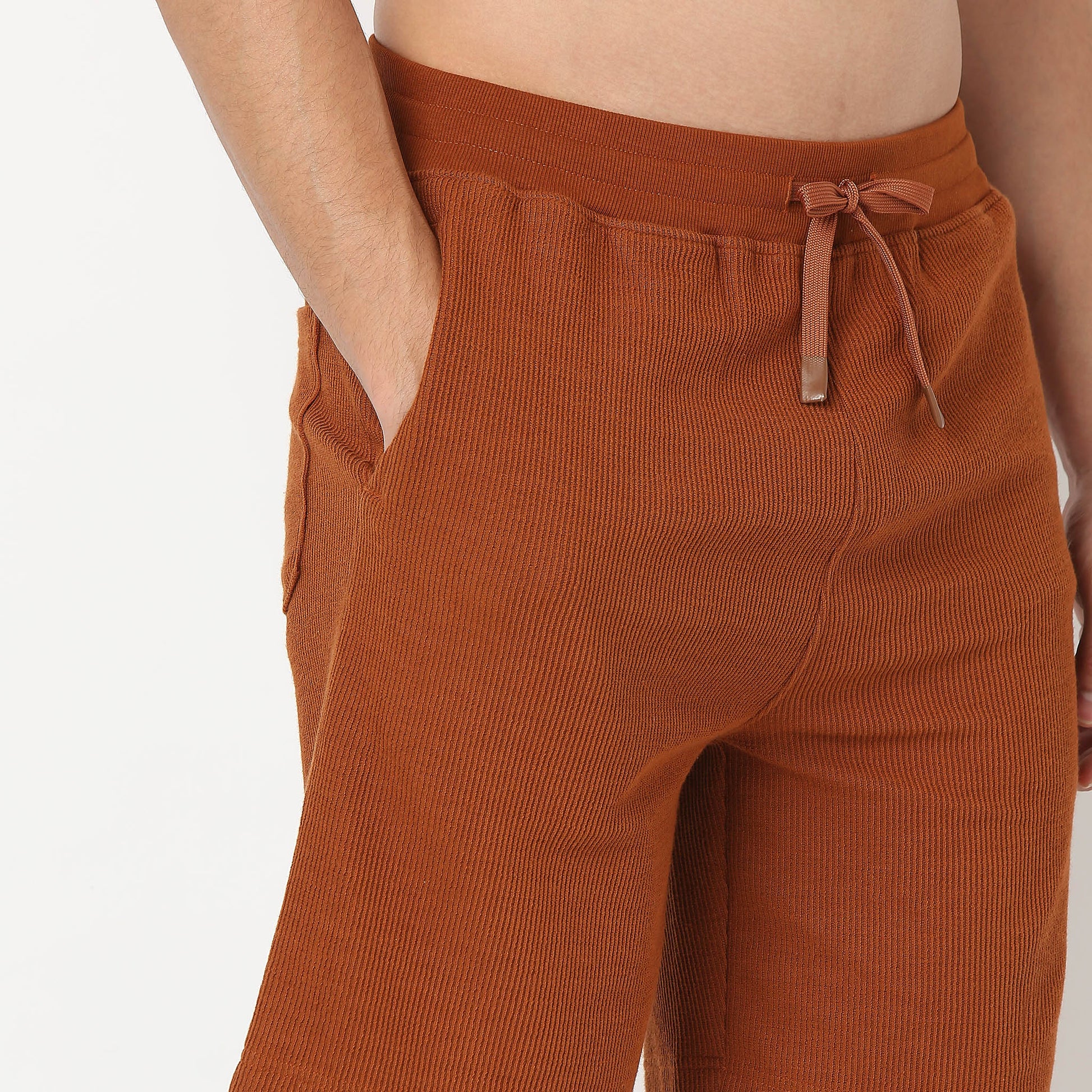 Above Knee Structured Cropped Bermuda Structured Shorts 