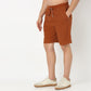 Above Knee Structured Cropped Bermuda Structured Shorts 