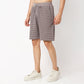 Regular Fit Structured Mid Rise Shorts