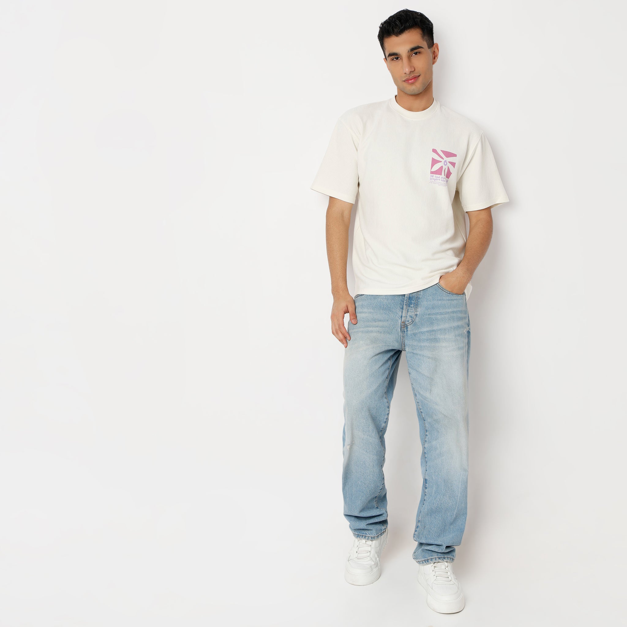 Oversize Graphic Regular Length T-Shirt