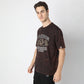 Oversized Crew Neck Modern Street Union Graphic T-Shirt
