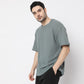 Oversize Structured Crew Neck Modern Street Baggy T-Shirt