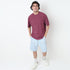 Crew Neck Structured Baggy T-Shirt