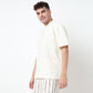 Crew Neck Structured Baggy T-Shirt