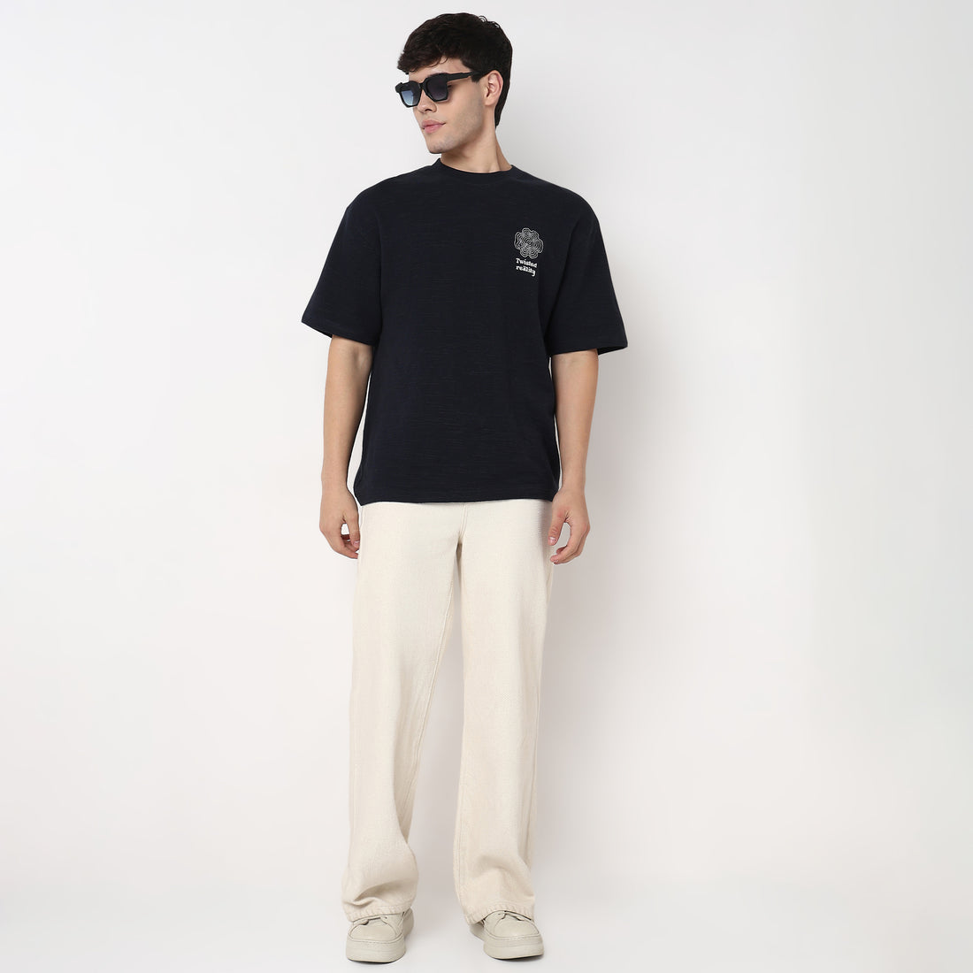 Cotton Structured Oversized T-Shirt